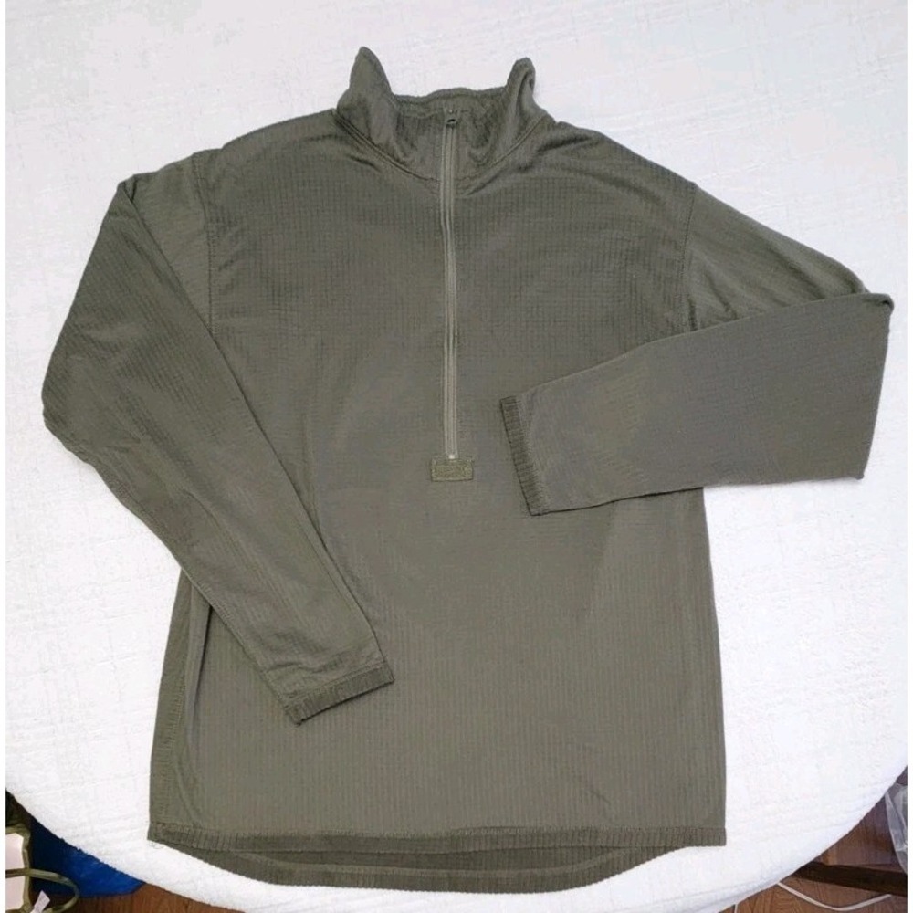 Condor 1/4 Zip Tactical Pullover Mens XXL Green Long Sleeve Patch Pockets